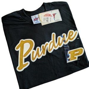Black Purdue College T-shirt (Tee Shirt) Short Sleeve NWT Medium